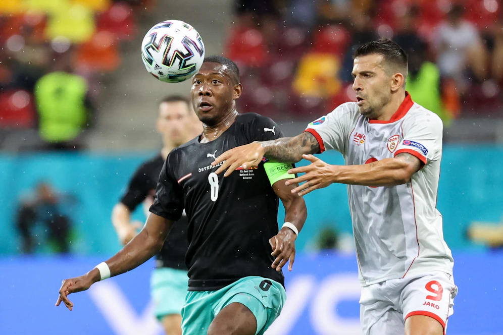 David Alaba (l.) musste viel einstecken