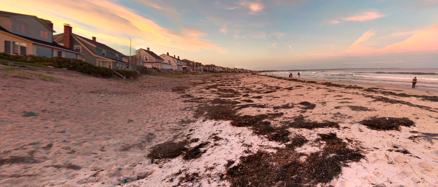 Blick auf Wells Beach, rund 55 Kilometer südlich von Portland, Maine.