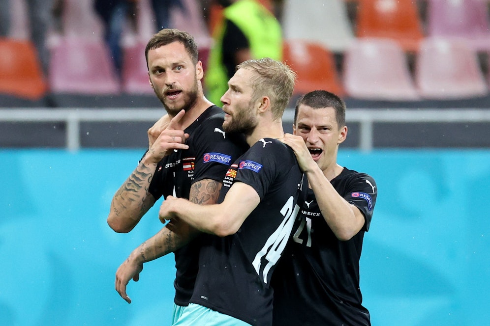 Marko Arnautovic (l.): Mit ihm schießen wir in der Ära Foda 0,56 Tore mehr pro Spiel