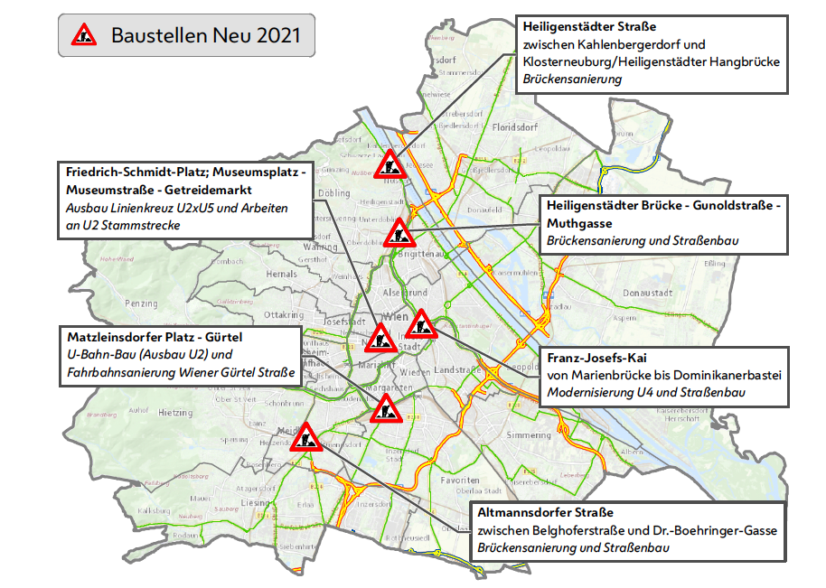 Das Sind Die Wiener Bau- Und Staustellen Diesen Sommer - Wien | Heute.at