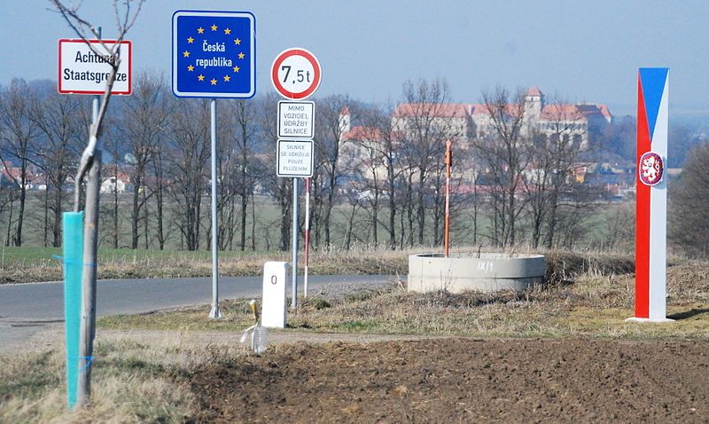 Der Grenzübergang nach Tschechien.