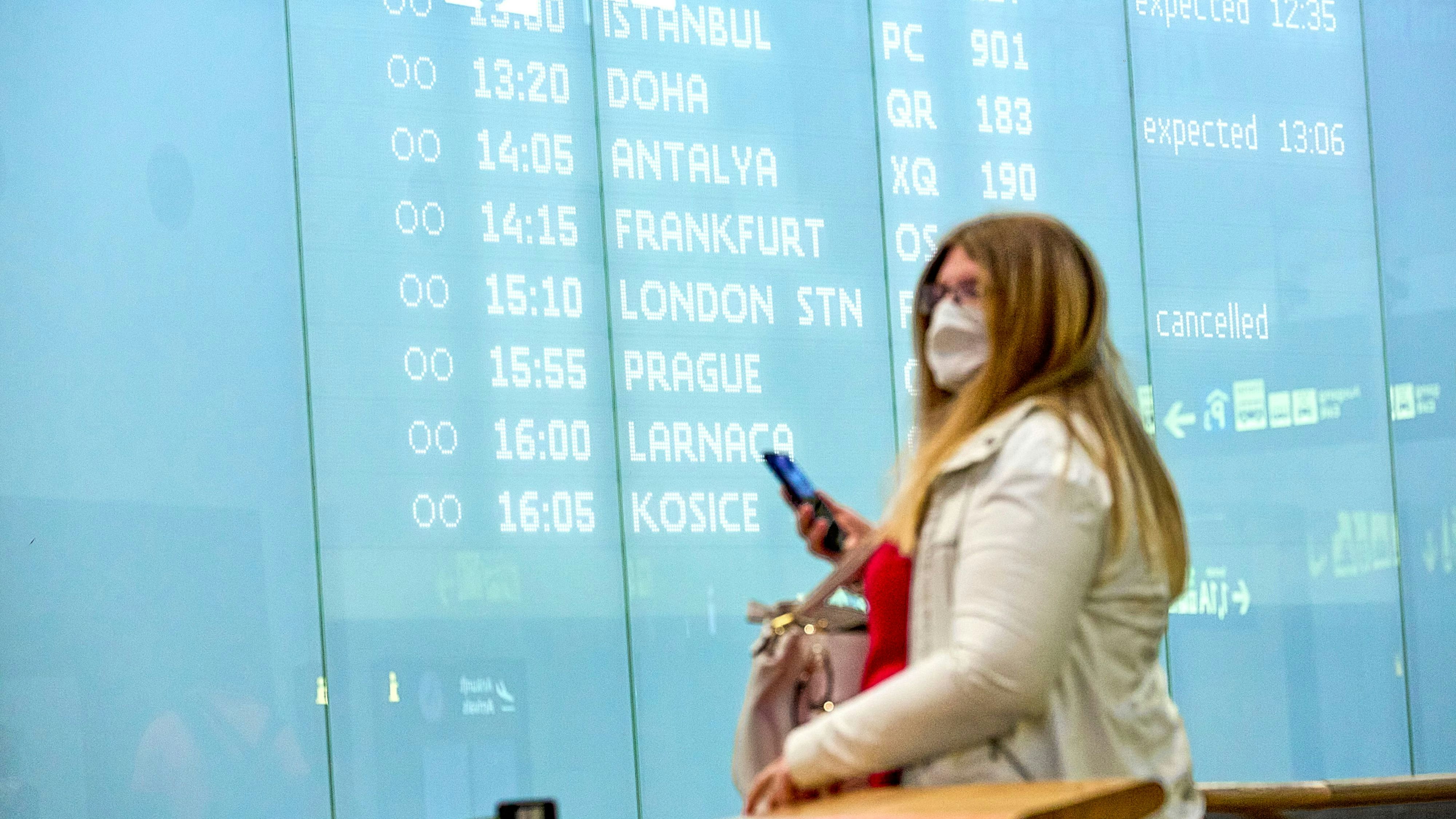 Reisen, Flughafen, Corona