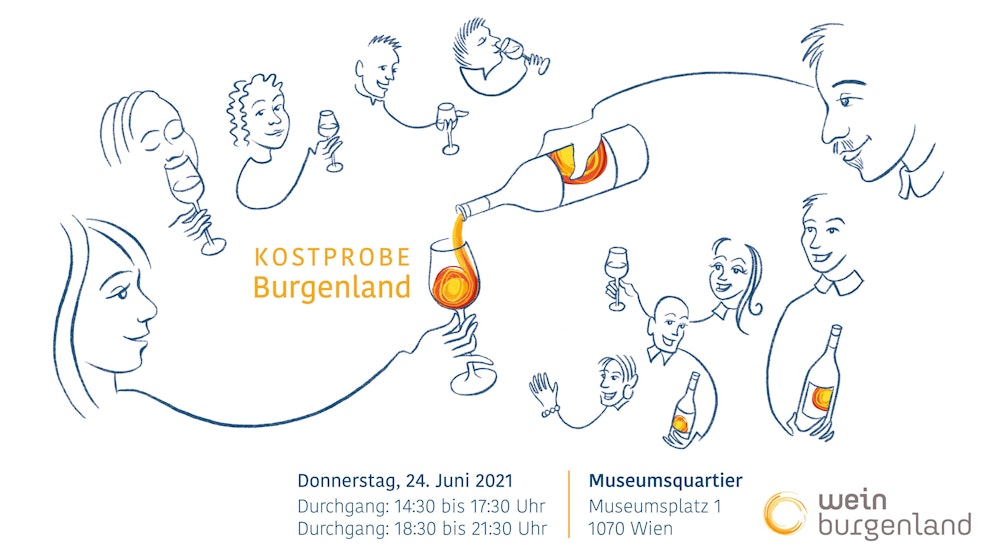 Gewinne jetzt zwei Karten für die Verkostung burgenländischer Weine am 24.6. im Wiener MQ.