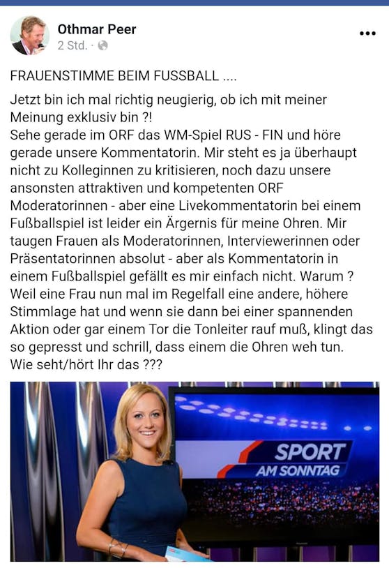 Dieser Beitrag kommt alles andere als gut an.