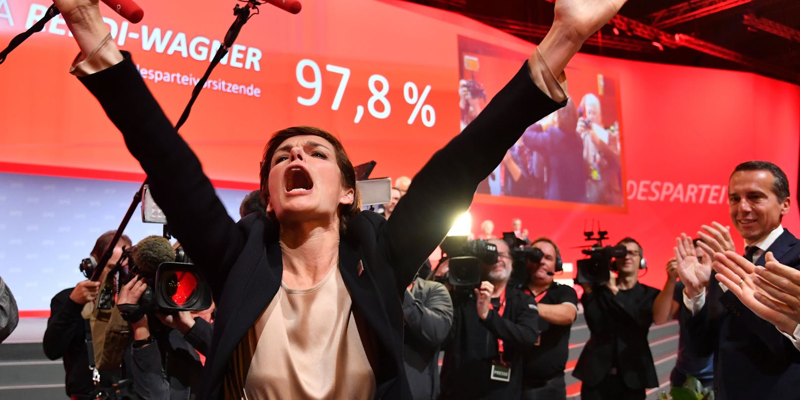 Am Parteitag 2018 wählten 97,8 Prozent Rendi.