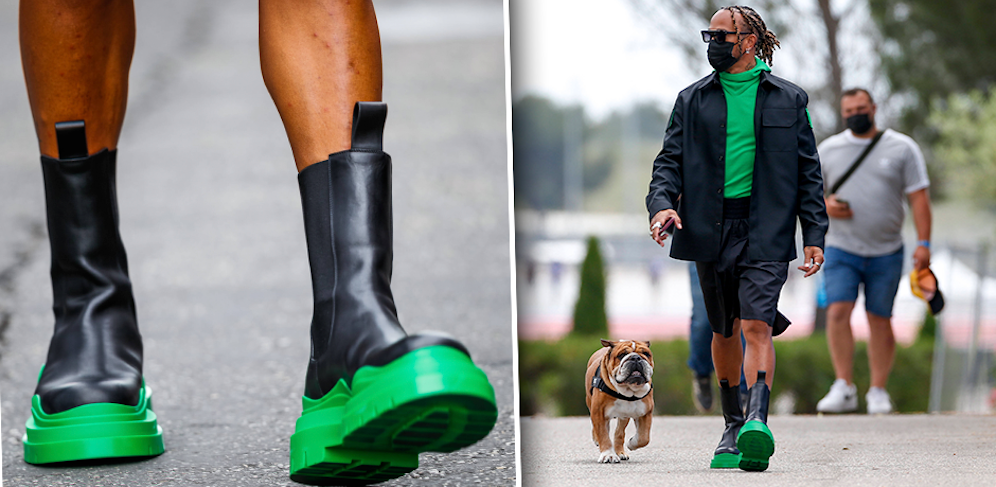 Lewis Hamilton und seine neuen Schuhe