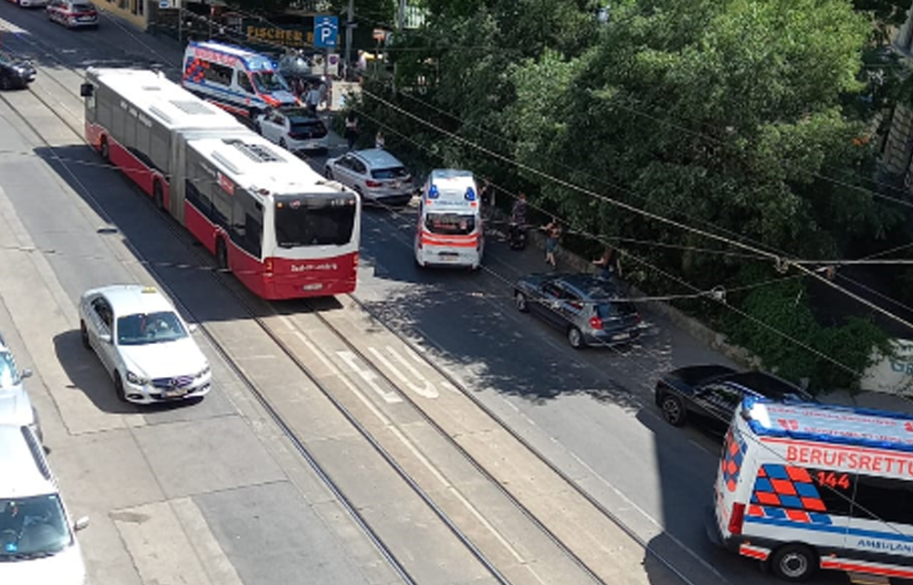 Rettungseinsatz in Wien-Döbling am Donnerstag