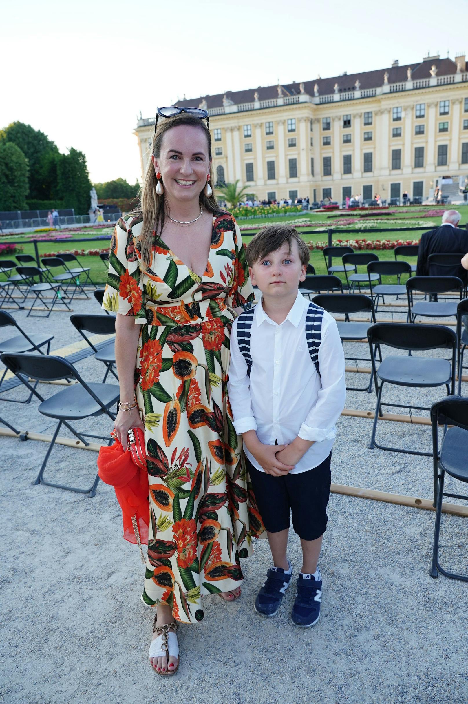 ÖVP-Abgeordnete Maria Großbauer mit Sohn Gabriel. Mann Andreas ist heute 1. Violinist
