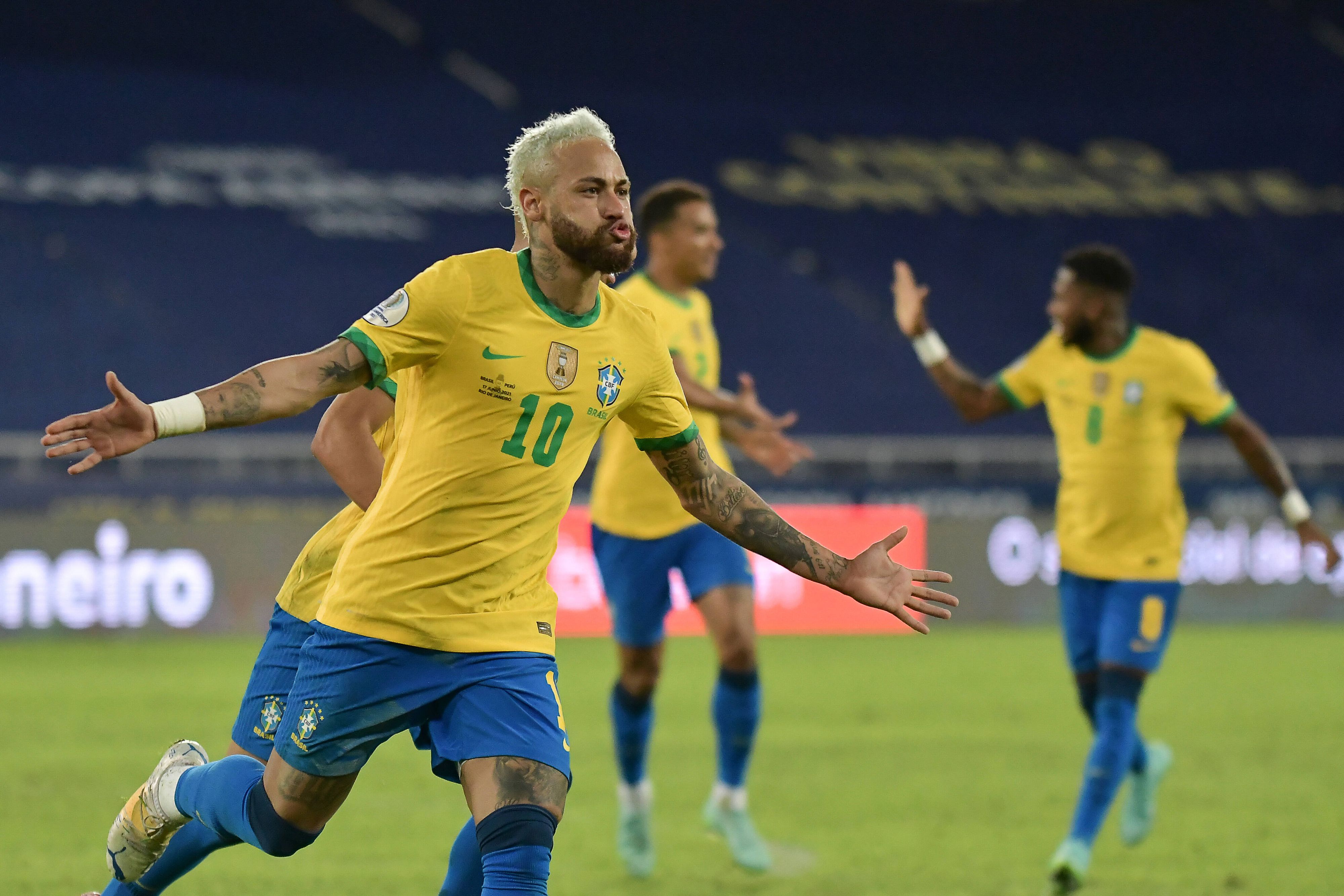 Neymar Jr. beim Torjubel.