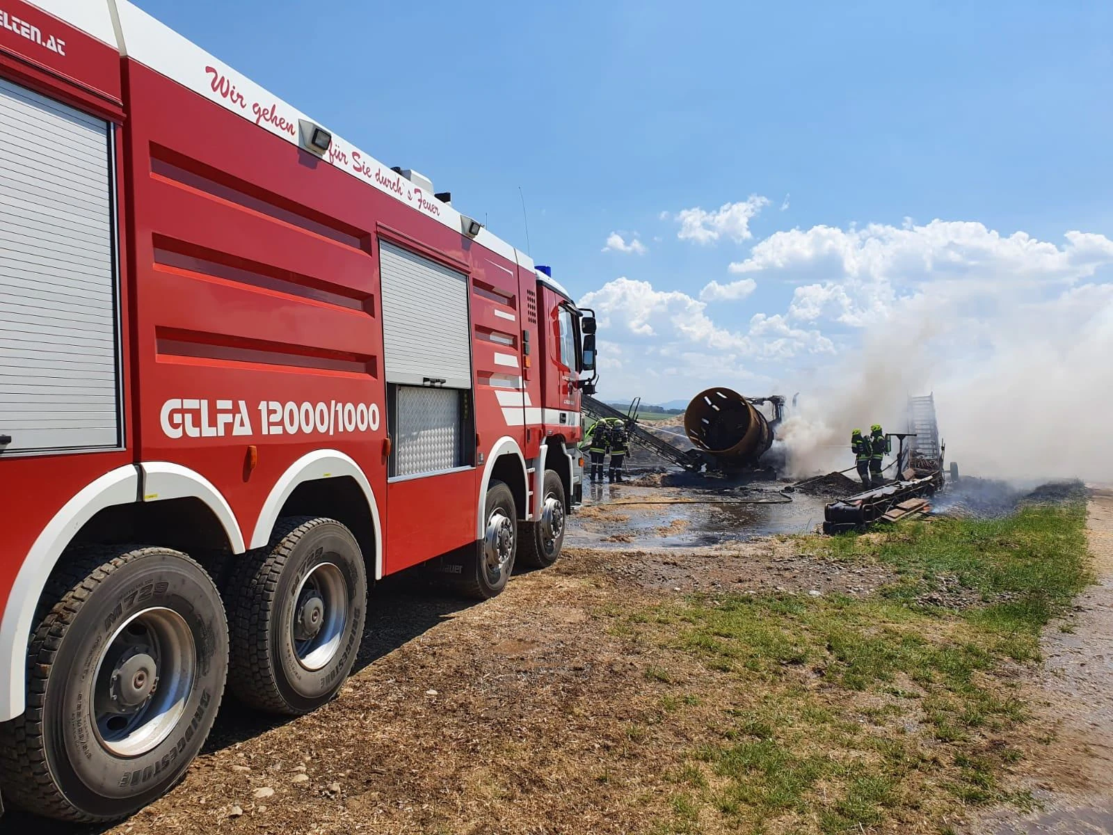 Die Feuerwehr war rasch vor Ort.