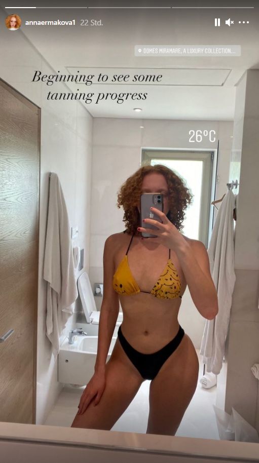 Anna Ermakova in ihrer Instagram-Story
