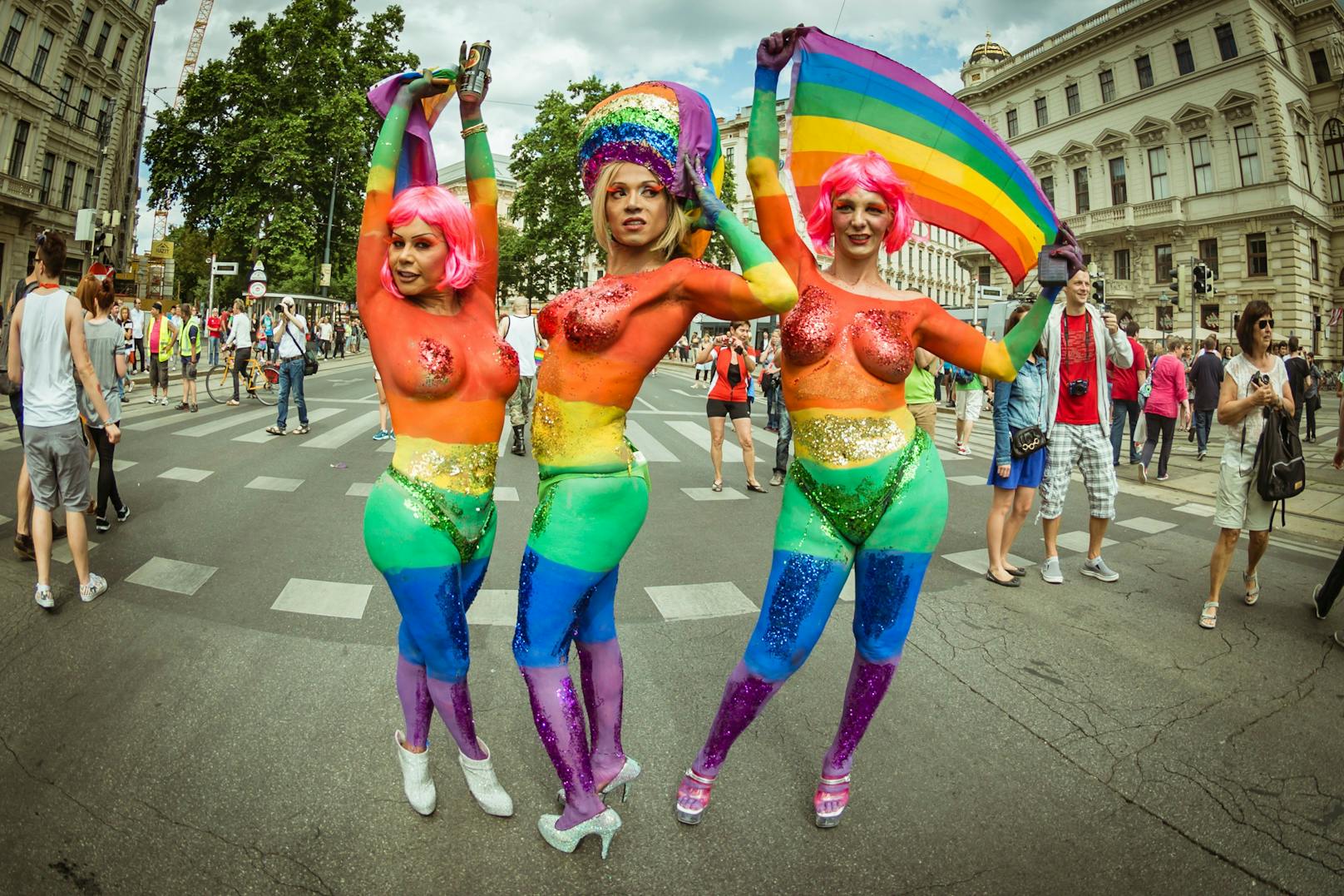 Am Samstag zieht die Pride Parade durch die Wiener Innenstadt.