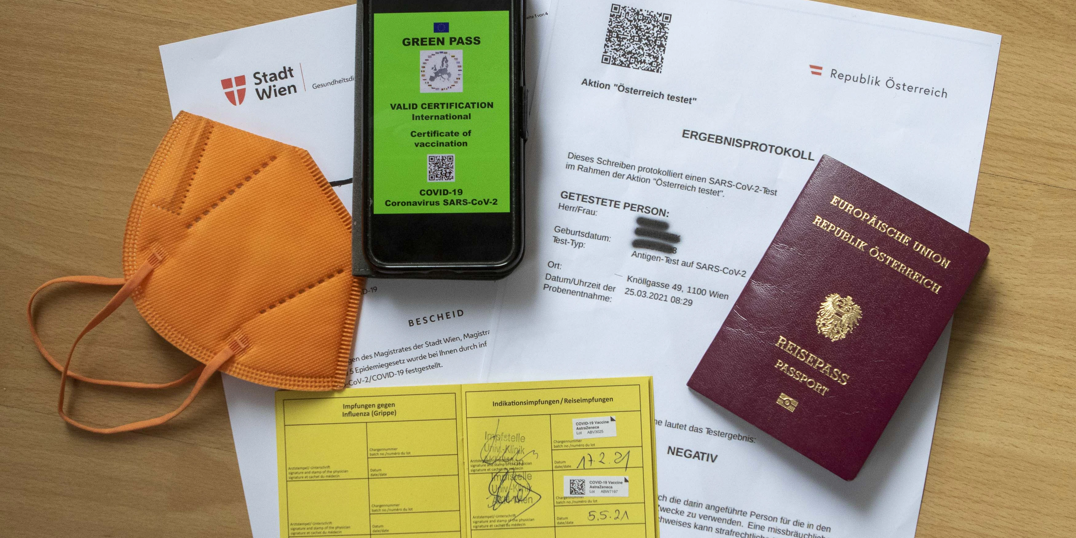 Der "Grüne Pass" ist da