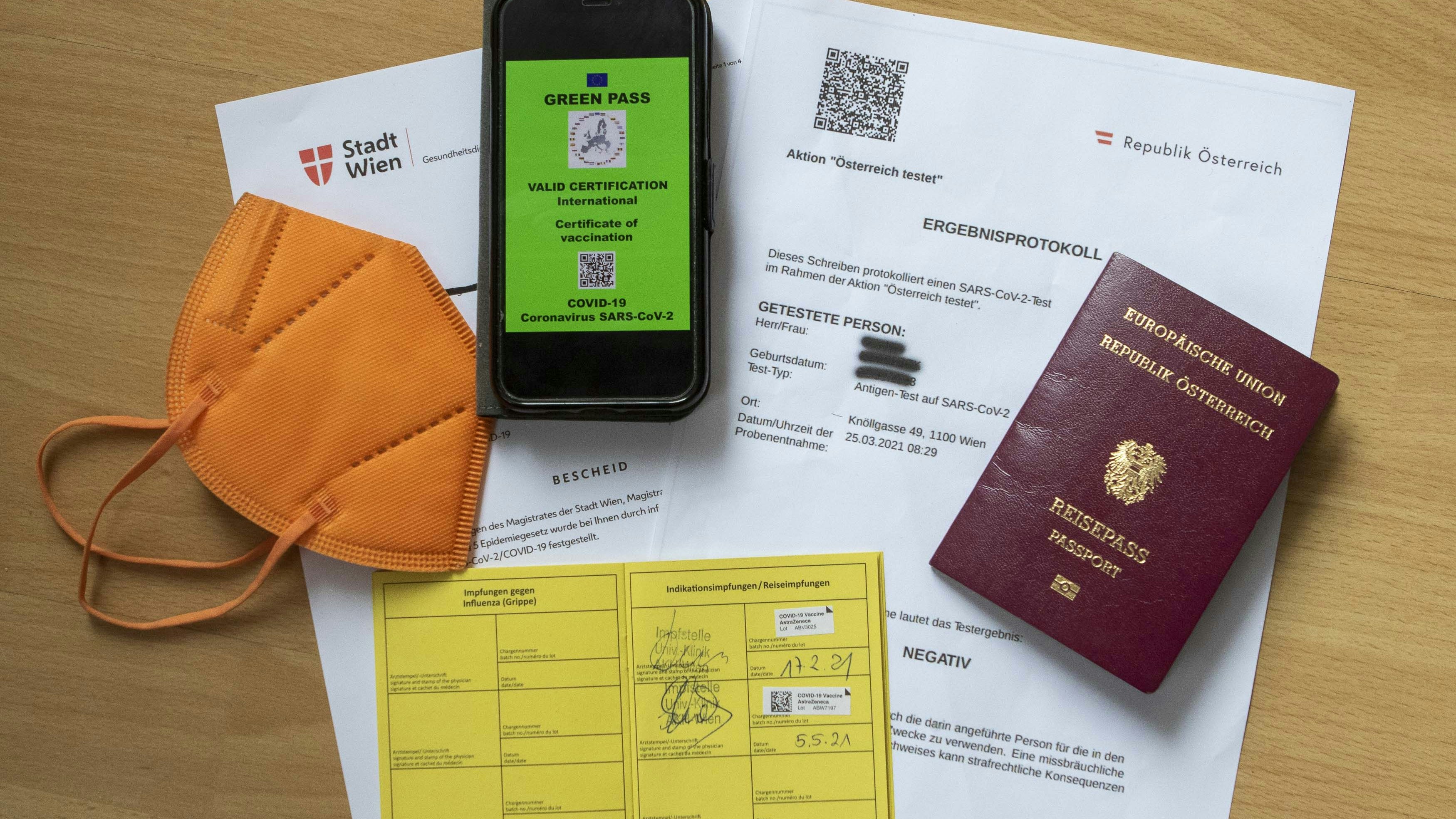 Der "Grüne Pass" ist da