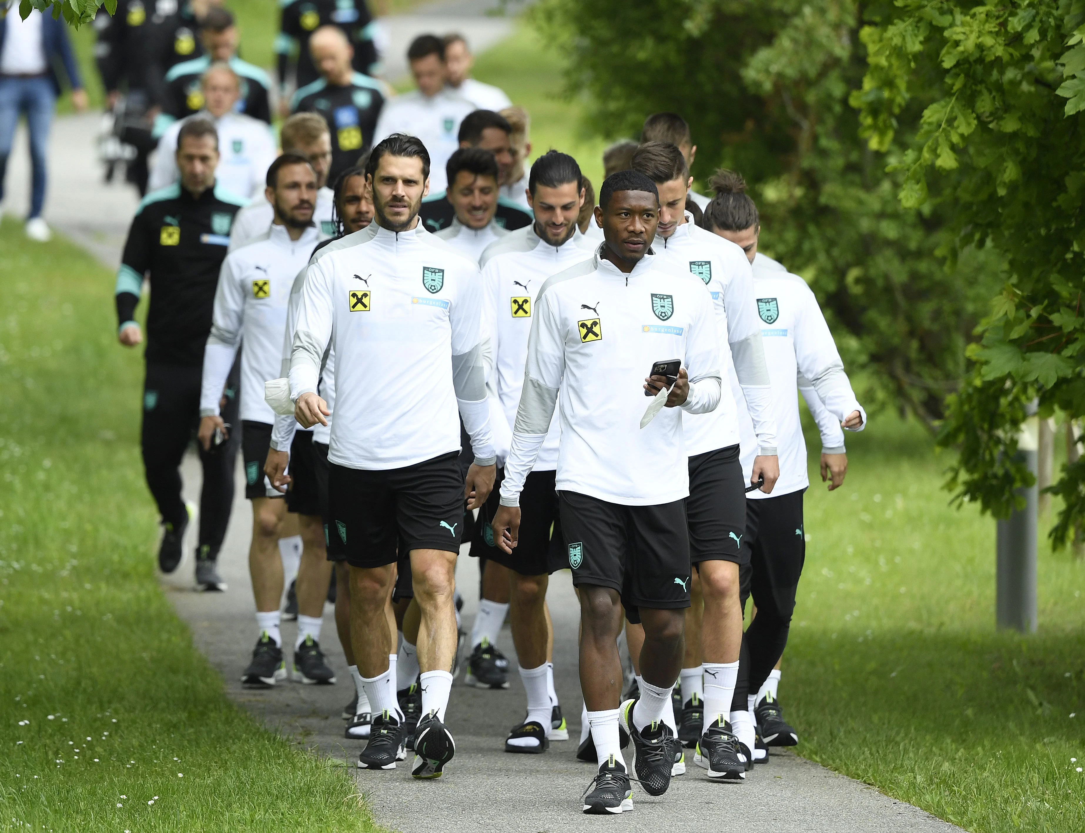 Die ÖFB-Kicker im Trainingslager