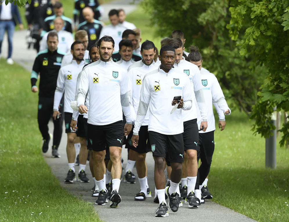 Die ÖFB-Kicker im Trainingslager