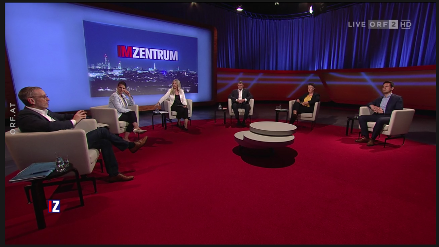 Kickl bei der Sendung "Im Zentrum"