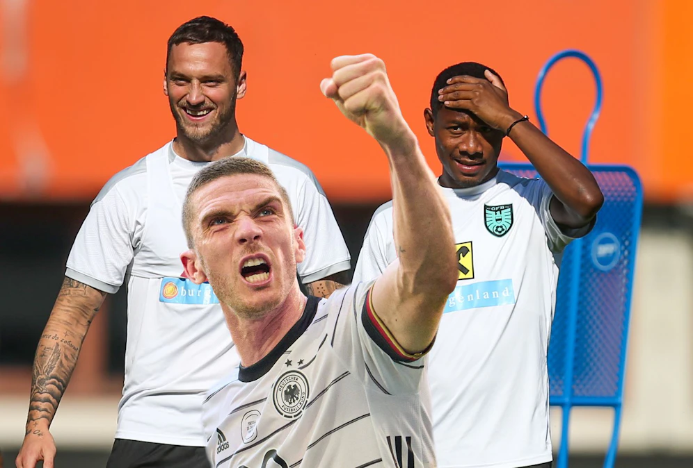 Robin Gosens ist großer Fan von David Alaba. Möglicherweise auch von Marko Arnautovic, das ist aber nicht überliefert.