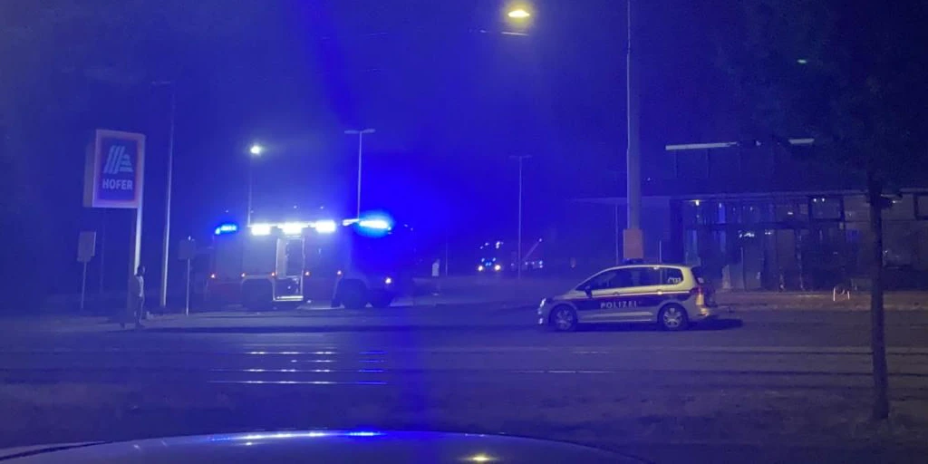 Eine Hofer-Filiale in Wien-Donaustadt brannte.