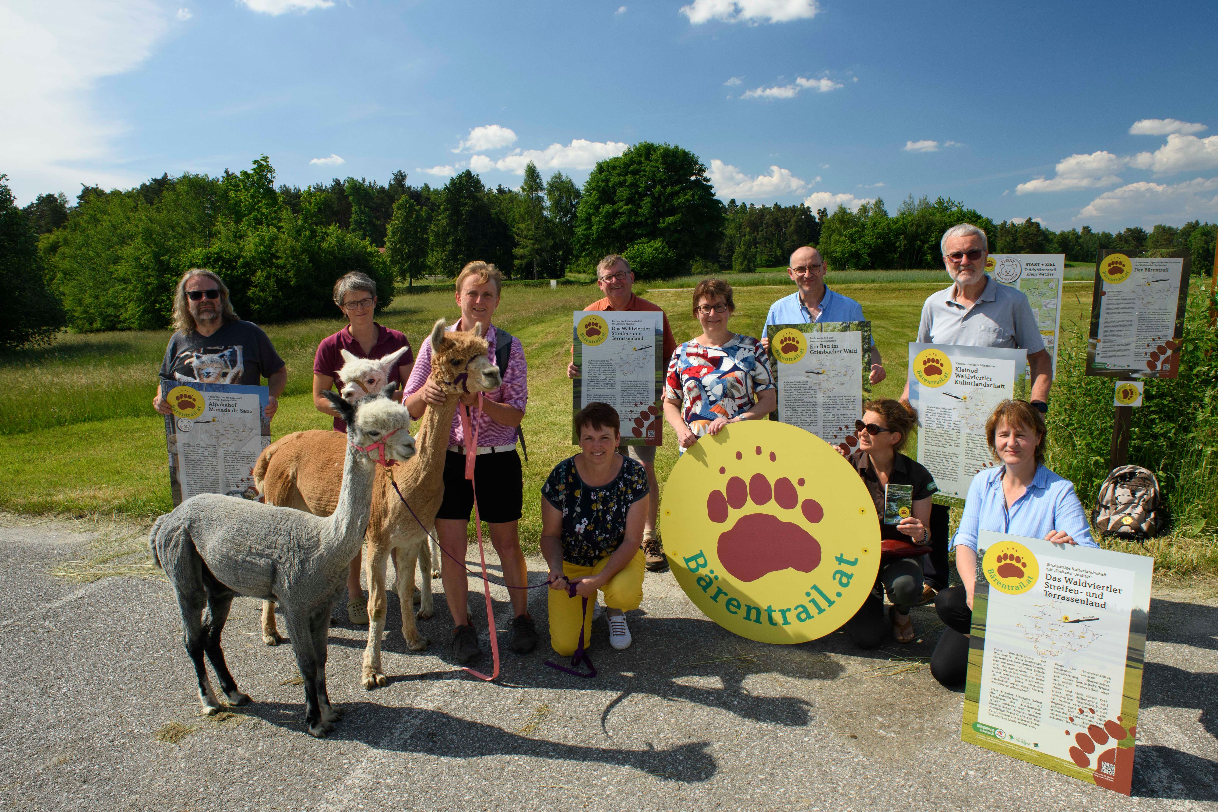 Groß Gerungs, Niederösterreich: Eröffnung der neuen Tagesetappen des Bärentrail über Groß Gerungs