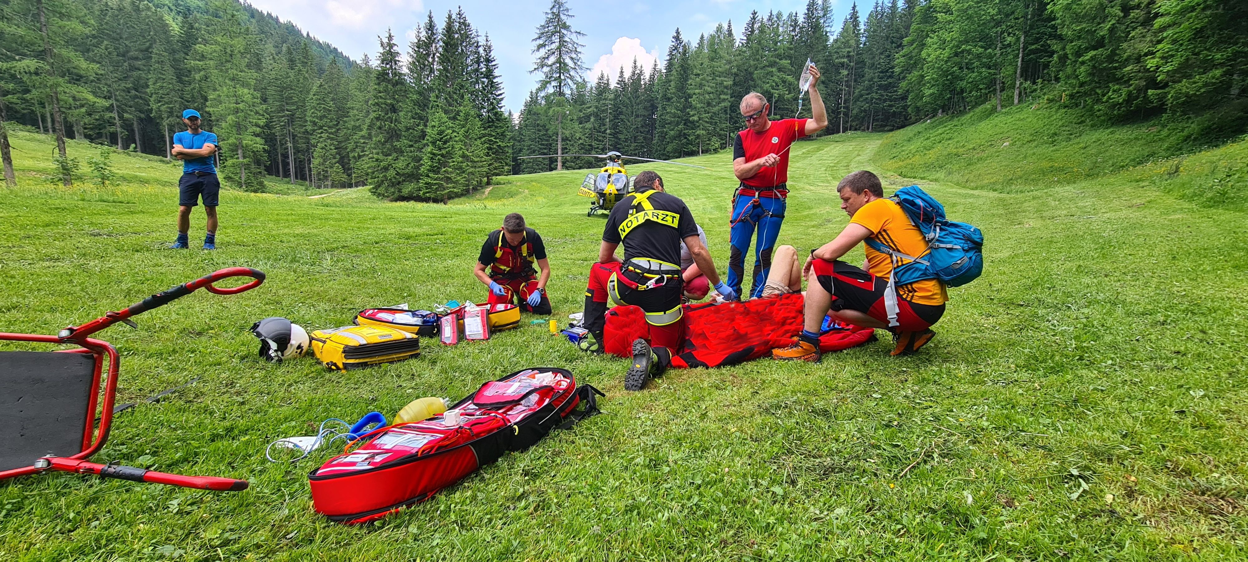 Der Wanderer musste reanimiert werden.