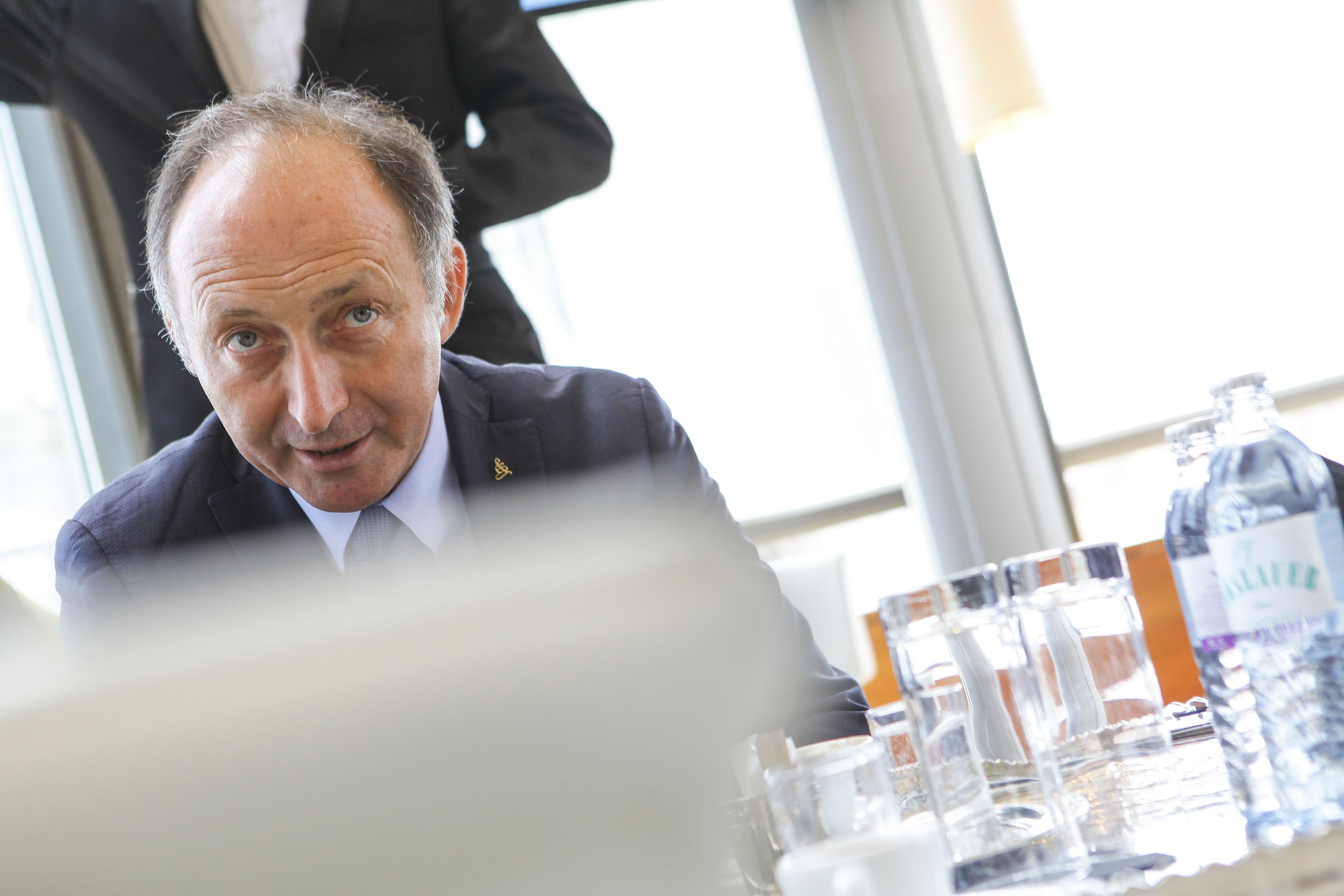 Download von www.picturedesk.com am 20.06.2021 (16:04).  - Attila DOGUDAN, Vorstandsvoritzender DO & CO Restaurants & Catering Aktiengesellschaft (http://www.doco.com), Pressefrühstück im Haas Haus - 20151201_PD3141 - Rechteinfo: Rights Managed (RM)