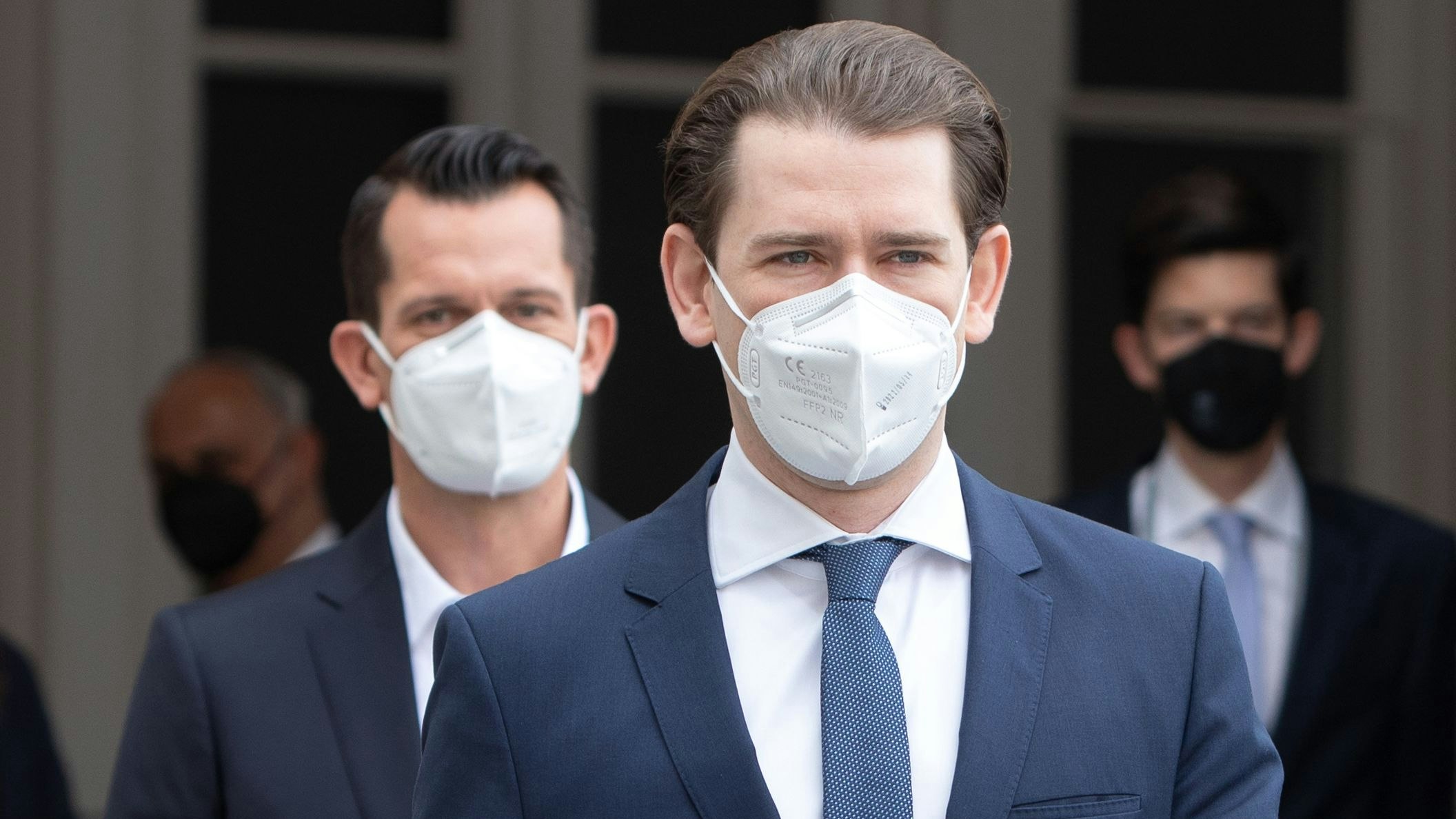 Gesundheitsminister Wolfgang Mückstein und Bundeskanzler Sebastian Kurz