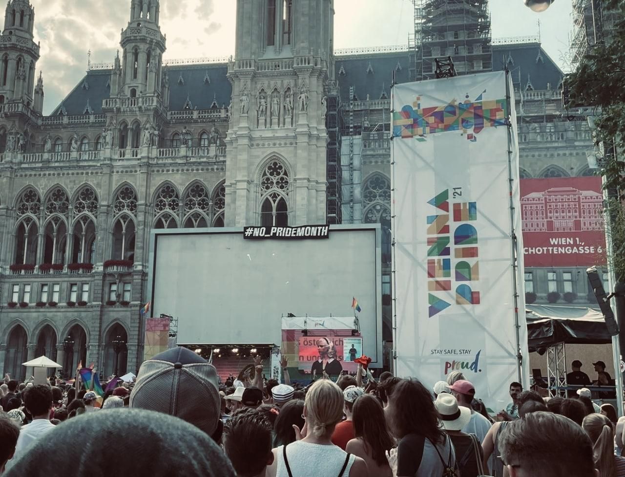 In Wien kam es zu einer Störaktion durch Unbekannte.