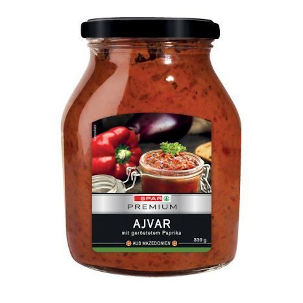 Spar Premium Ajvar im 330-Gramm-Glas wird zurückgerufen.