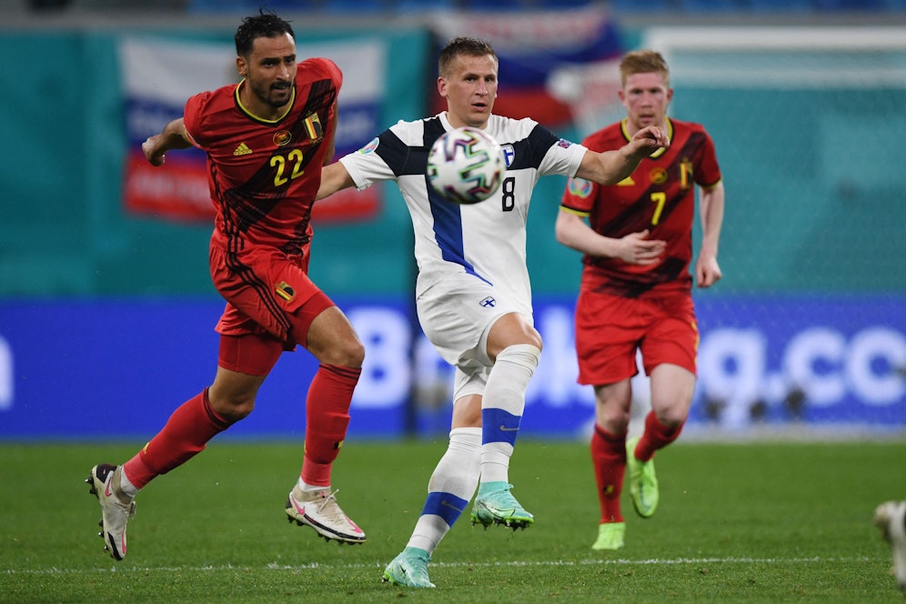 Belgien gegen Finnland. 