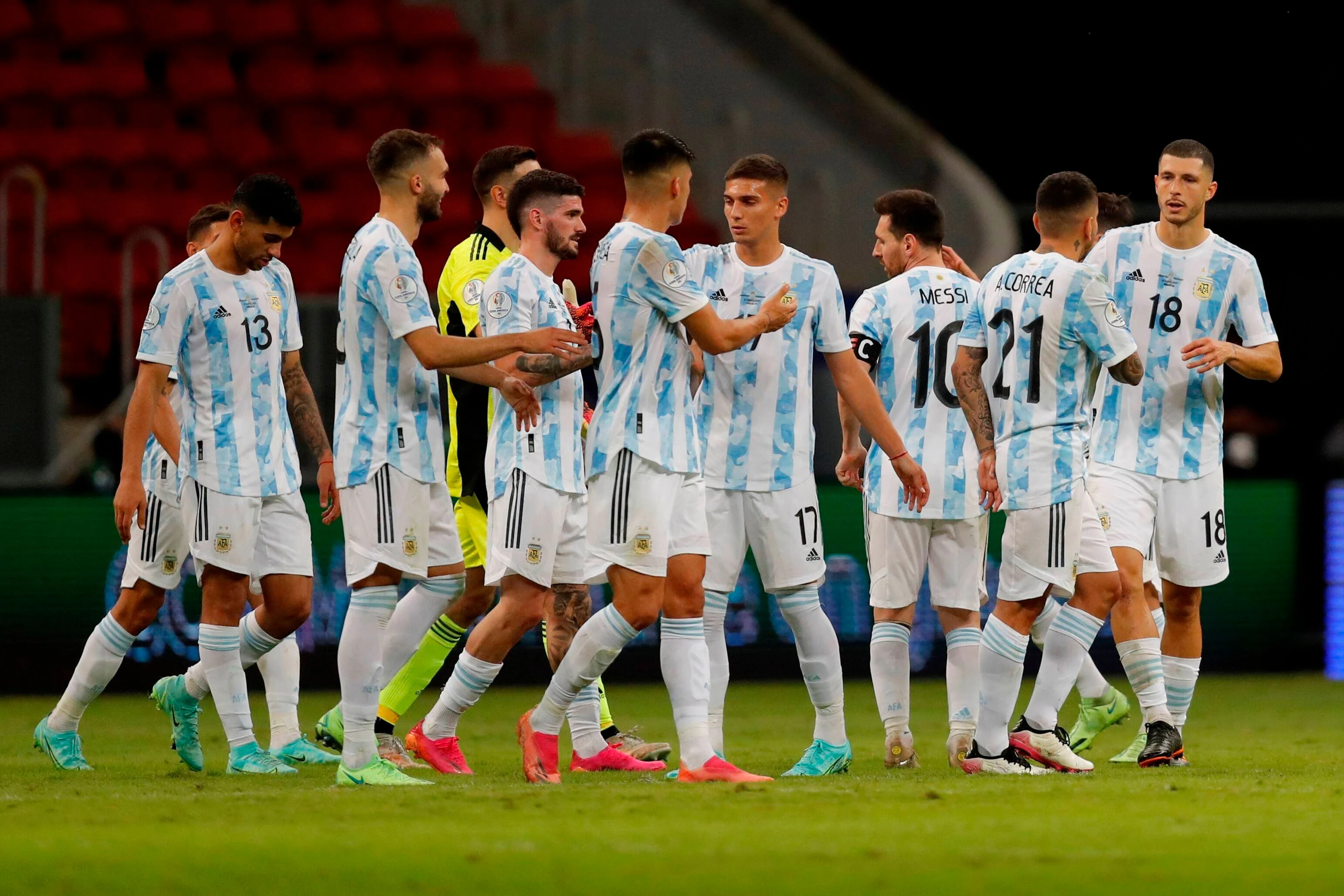 Argentinien jubelt über den Einzug ins Viertelfinale.