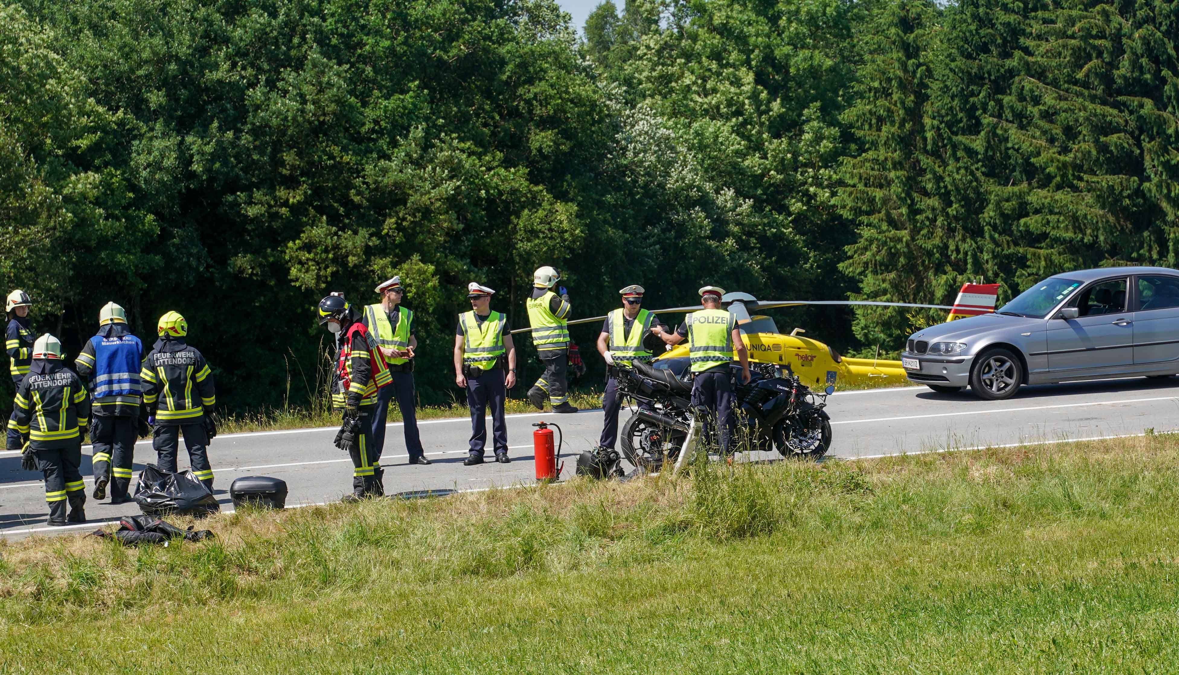 Tödlicher Motorradunfall bei Mauerkirchen