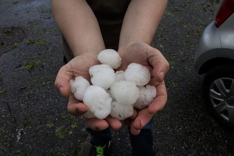 Großhagel im Waldviertel