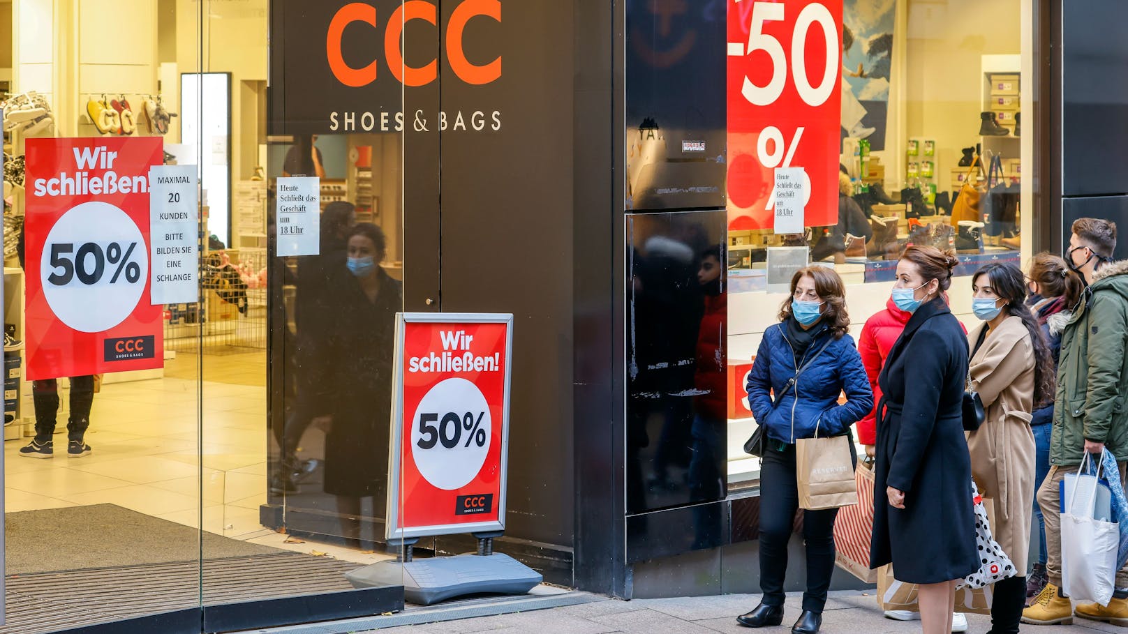Ein CCC-Store im Räumungsverkauf (Symbolbild)