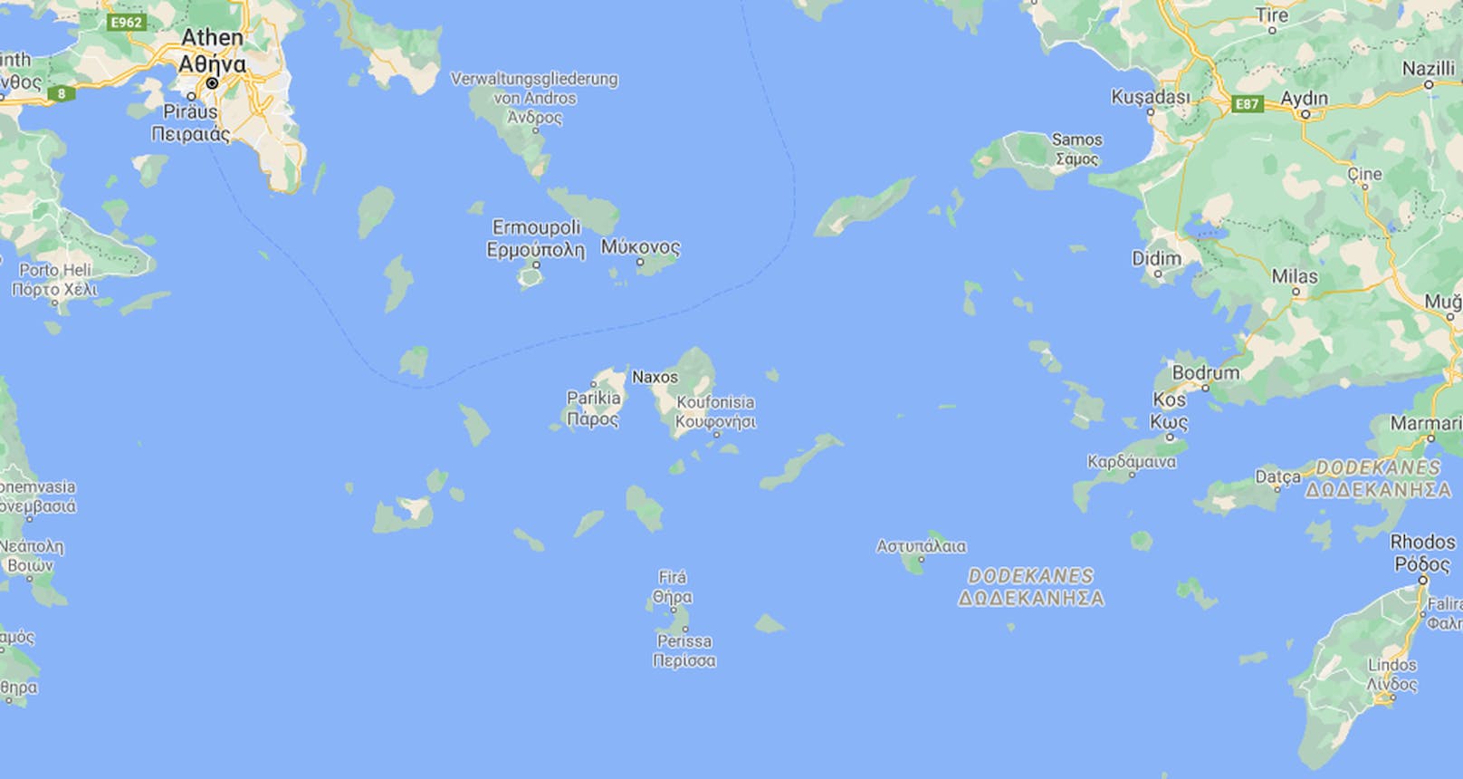 Im Süden Griechenlands gab es ein Seebeben.