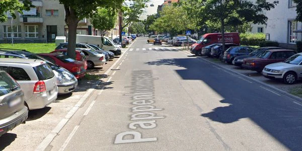 Festnahme nach Widerstand gegen die Staatsgewalt in der Wiener Pappenheimgasse.
