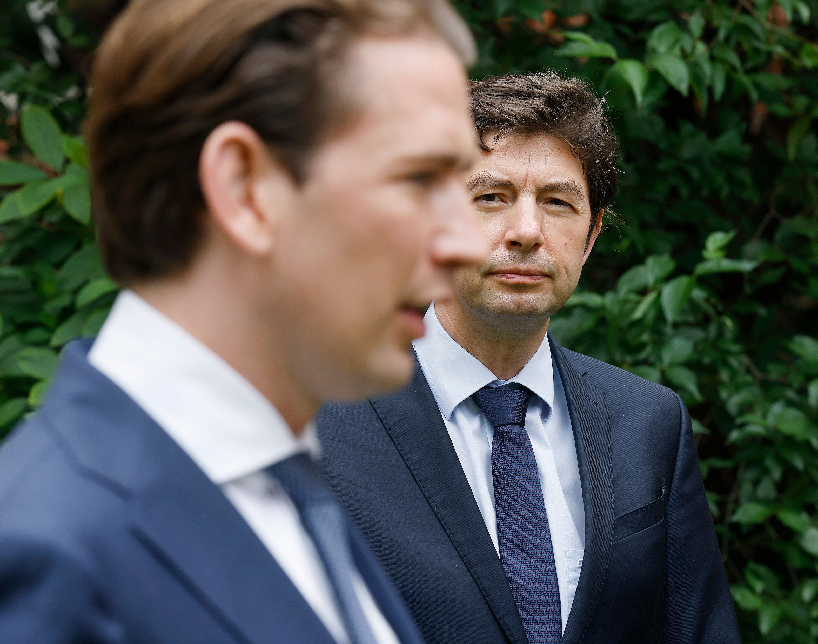 Bundeskanzler Sebastian Kurz und der Virologe Christian Drosten.