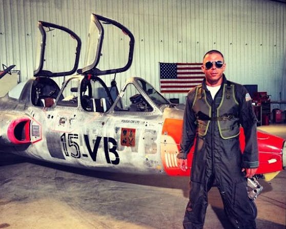 Mick Blue während der Dreh-Arbeiten zu "Top Guns"