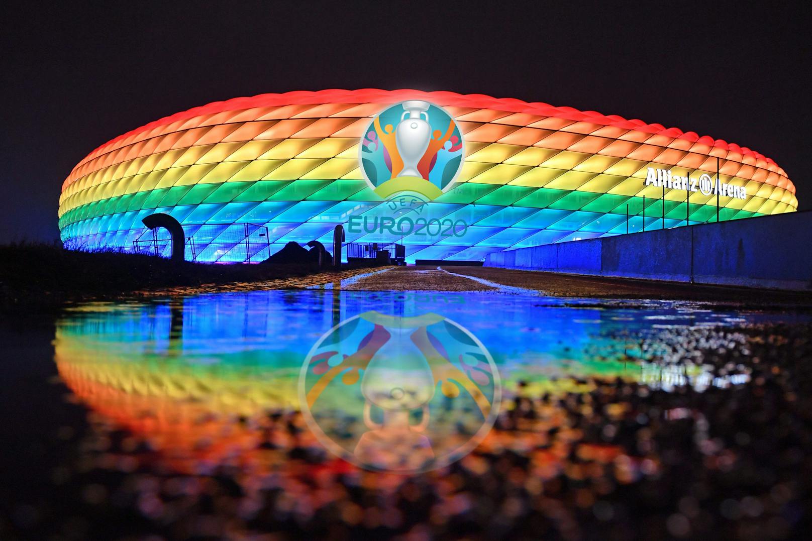 Die Allianz Arena leuchtet nicht in Regenbogen-Farben