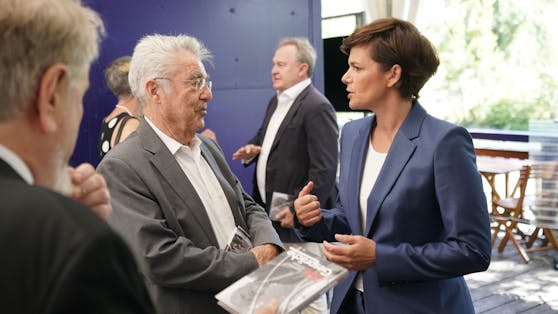 Pamela Rendi-Wagner und Heinz Fischer trafen sich zum Gespräch.
