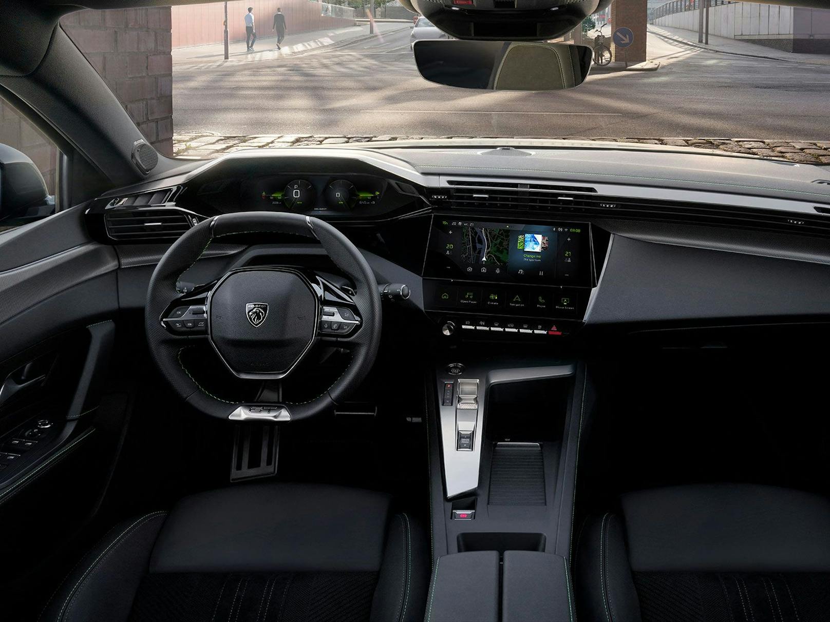 Der Innenraum kann mit dem neuen Peugeot i-Cockpit aufwarten