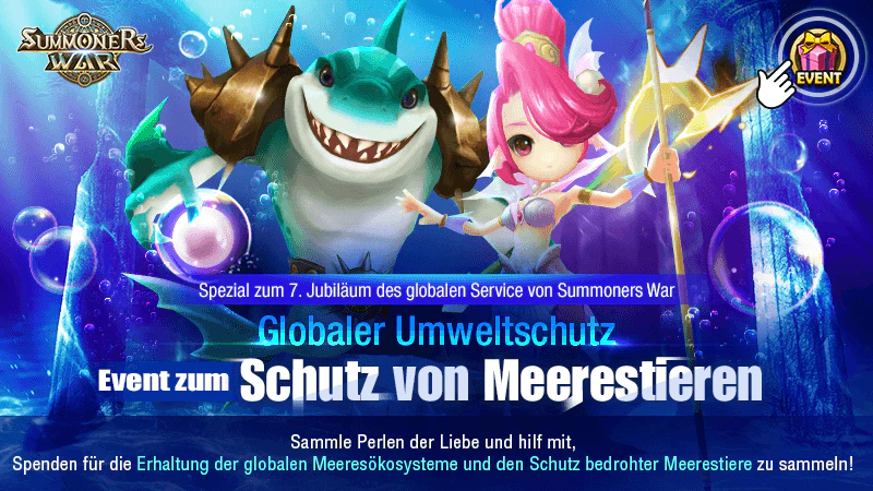 Summoners War-Entwickler Com2uS startet Operation: Rette die Meerestiere!