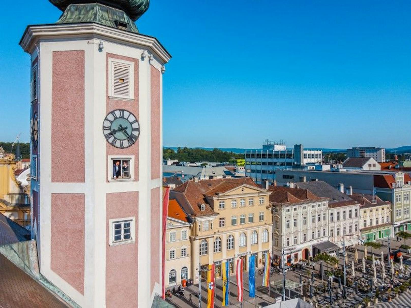 Das Rathaus ist St. Pöltens Wahrzeichen.