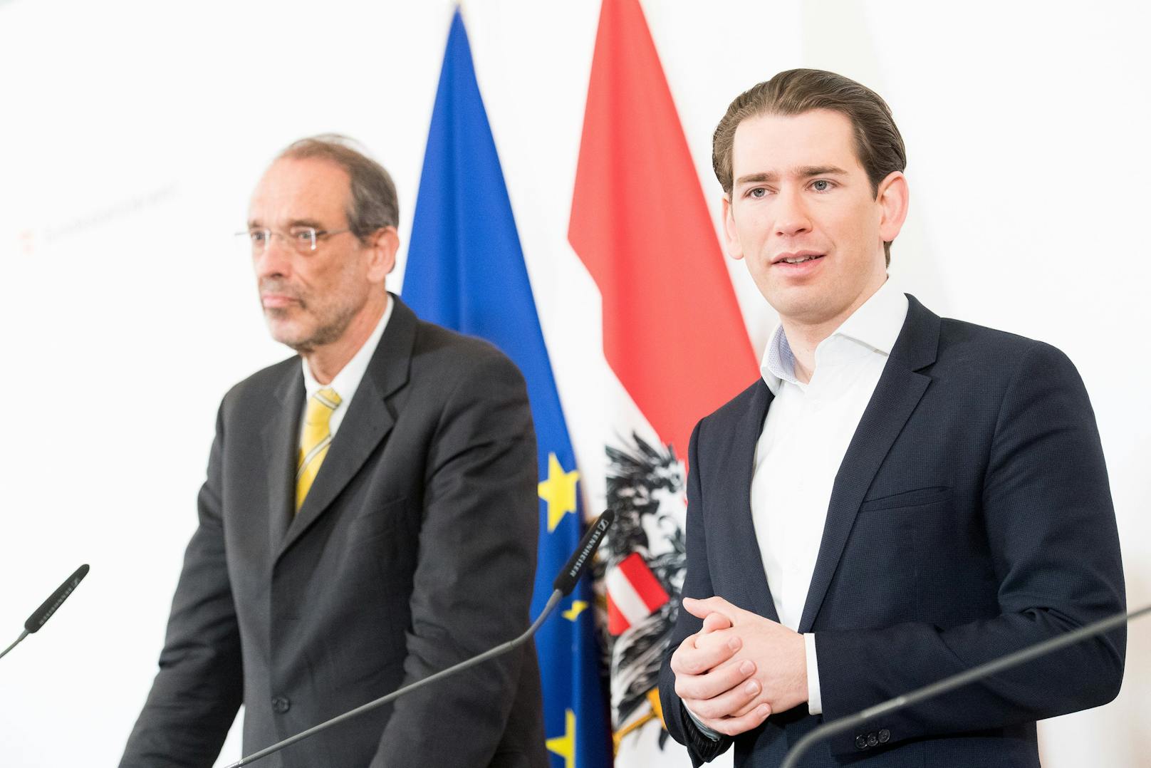 Bildungsminister Heinz Faßmann und Bundeskanzler Sebastian Kurz (ÖVP). Archivbild