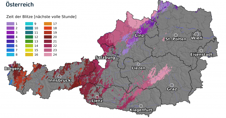 Blitzverlauf am Mittwoch, 23. Juni 2021