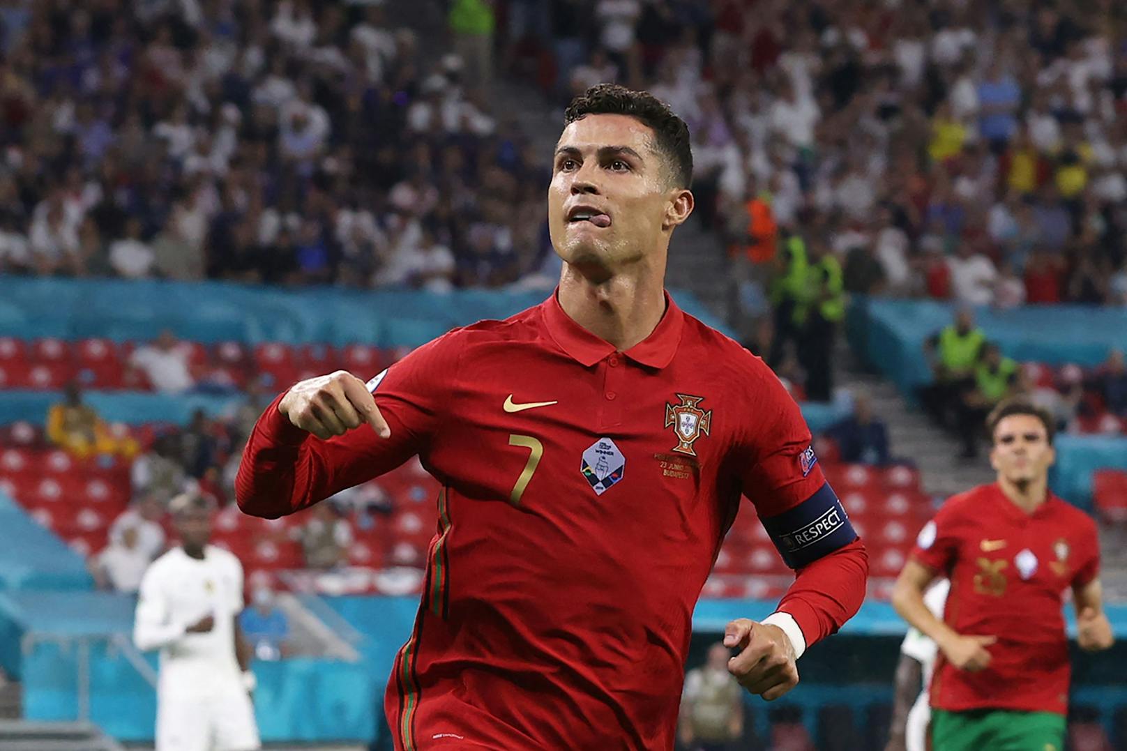 Cristiano Ronaldo jubelte gegen Frankreich doppelt.