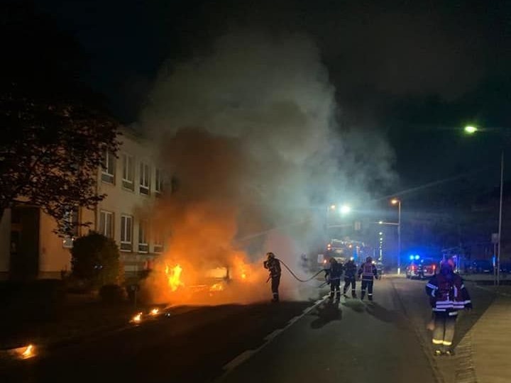 Die Feuerwehr im Einsatz.