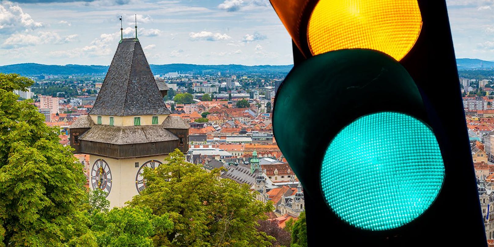 Die Steiermark, Kärnten und Oberösterreich werden auf der Corona-Ampel wieder grün eingefärbt