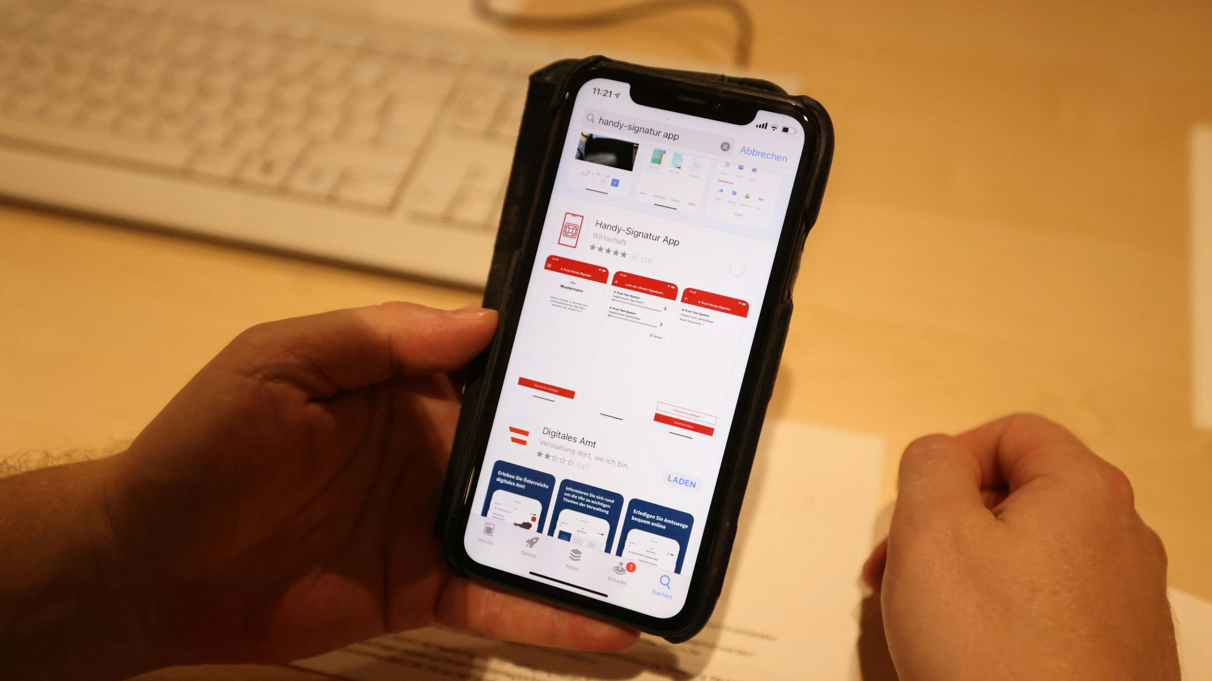 Nach wenigen Minuten ist es geschafft: Die Handysignatur ermöglicht behördlichen Anträgen auch den Zugriff auf den Grünen Pass