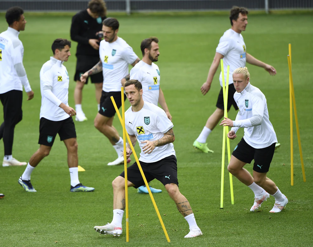 Österreich beim Training in Seefeld